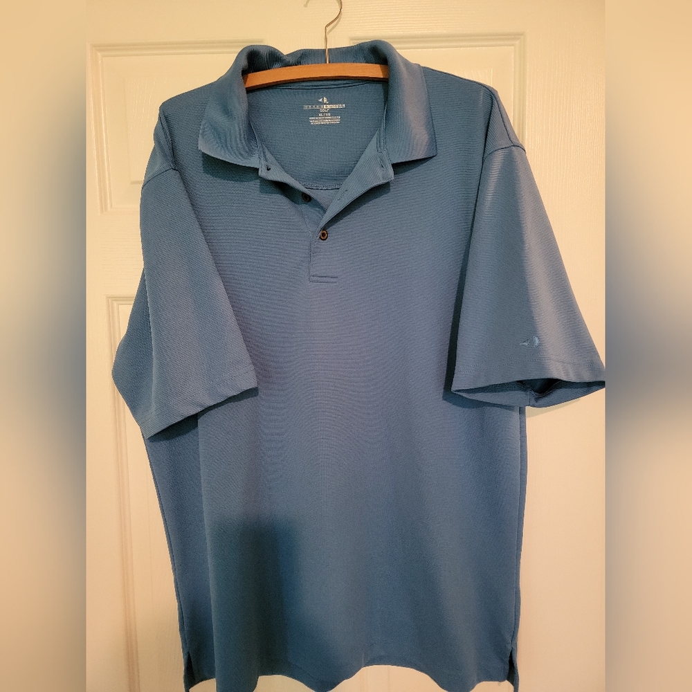 Blue Mens Polo Style Golf Shirt XL